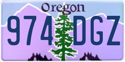 OR license plate 974DGZ