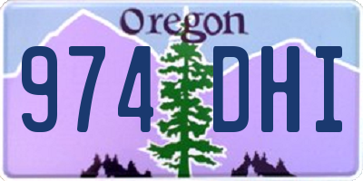 OR license plate 974DHI