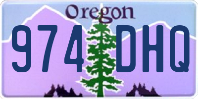 OR license plate 974DHQ