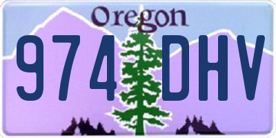 OR license plate 974DHV