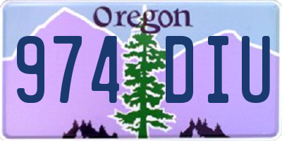 OR license plate 974DIU