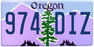 OR license plate 974DIZ