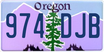 OR license plate 974DJB