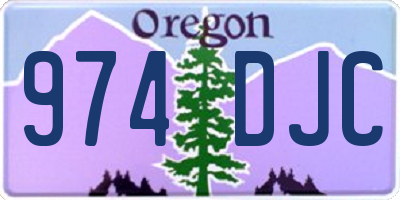 OR license plate 974DJC