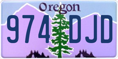 OR license plate 974DJD