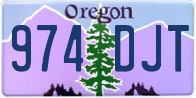 OR license plate 974DJT