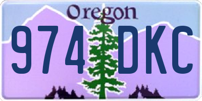 OR license plate 974DKC