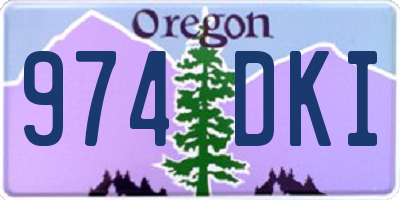 OR license plate 974DKI