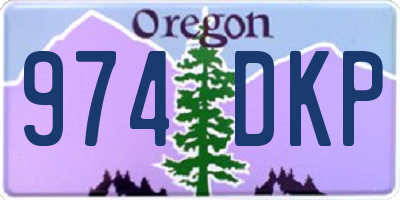 OR license plate 974DKP