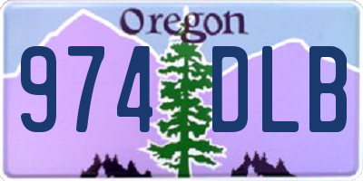 OR license plate 974DLB