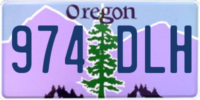 OR license plate 974DLH
