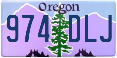 OR license plate 974DLJ