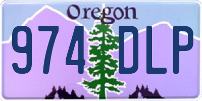 OR license plate 974DLP