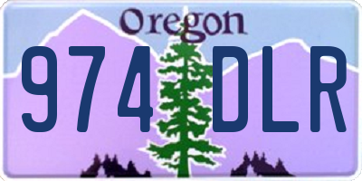 OR license plate 974DLR
