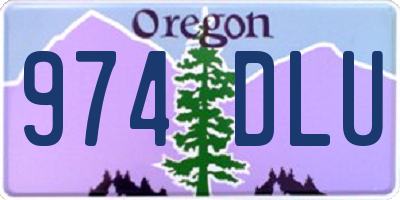 OR license plate 974DLU