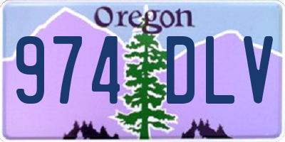 OR license plate 974DLV
