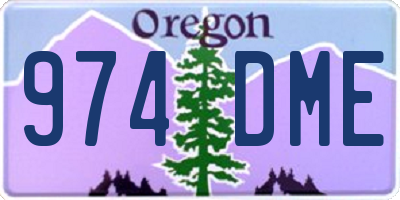 OR license plate 974DME