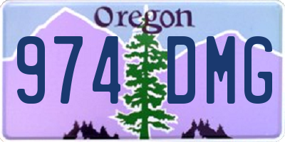 OR license plate 974DMG