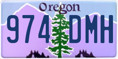 OR license plate 974DMH