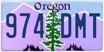 OR license plate 974DMT