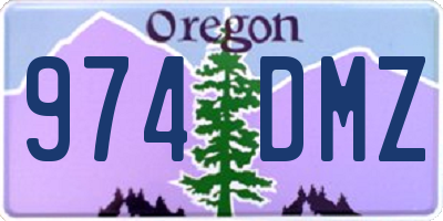 OR license plate 974DMZ