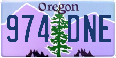 OR license plate 974DNE
