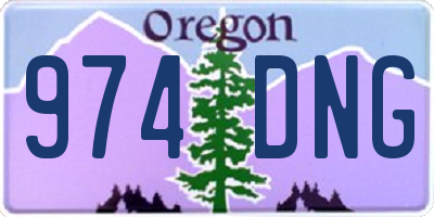 OR license plate 974DNG