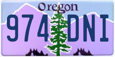 OR license plate 974DNI