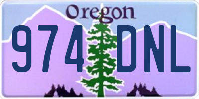 OR license plate 974DNL