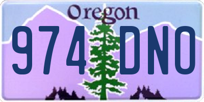 OR license plate 974DNO