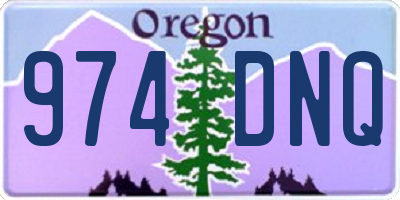 OR license plate 974DNQ