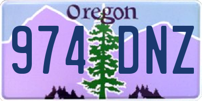 OR license plate 974DNZ