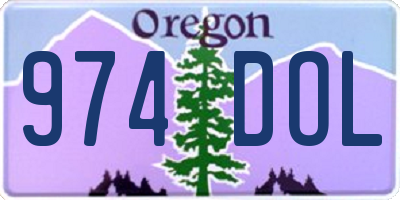OR license plate 974DOL