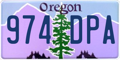 OR license plate 974DPA