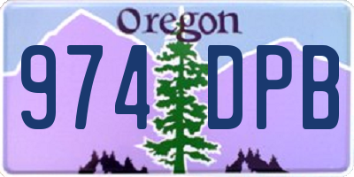 OR license plate 974DPB