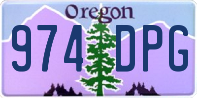 OR license plate 974DPG