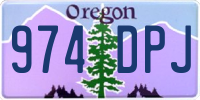 OR license plate 974DPJ