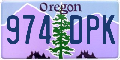 OR license plate 974DPK