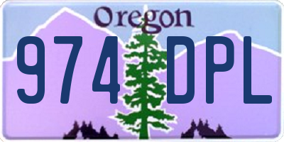 OR license plate 974DPL