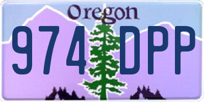 OR license plate 974DPP
