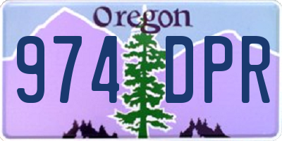 OR license plate 974DPR