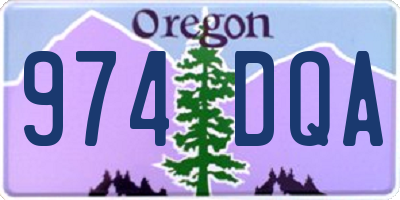 OR license plate 974DQA