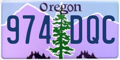 OR license plate 974DQC