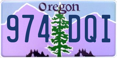 OR license plate 974DQI