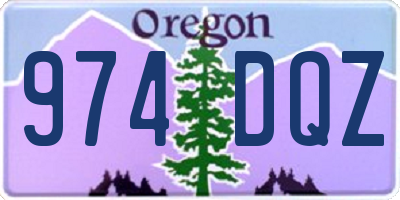 OR license plate 974DQZ