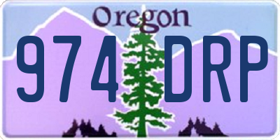 OR license plate 974DRP