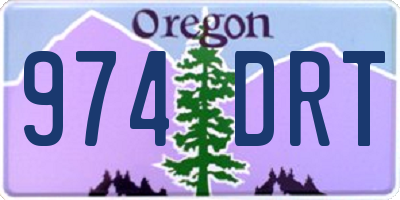 OR license plate 974DRT