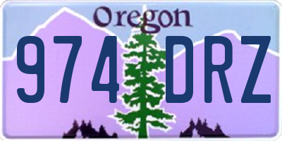 OR license plate 974DRZ