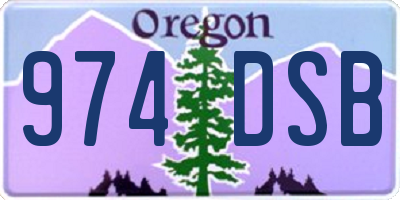 OR license plate 974DSB