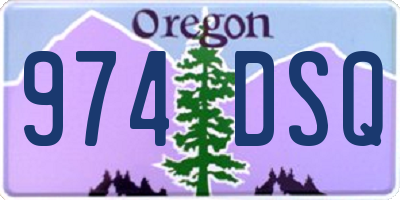 OR license plate 974DSQ